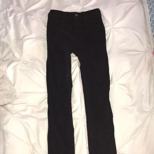 High wasted black skinny jeans